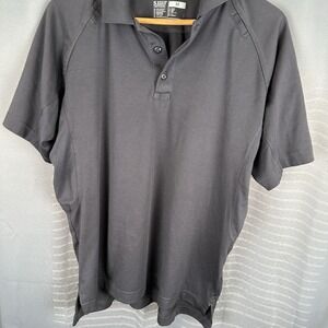 5.11 Tactical Mens Black Uniform Polo Shirt M Polyester‎ Performance